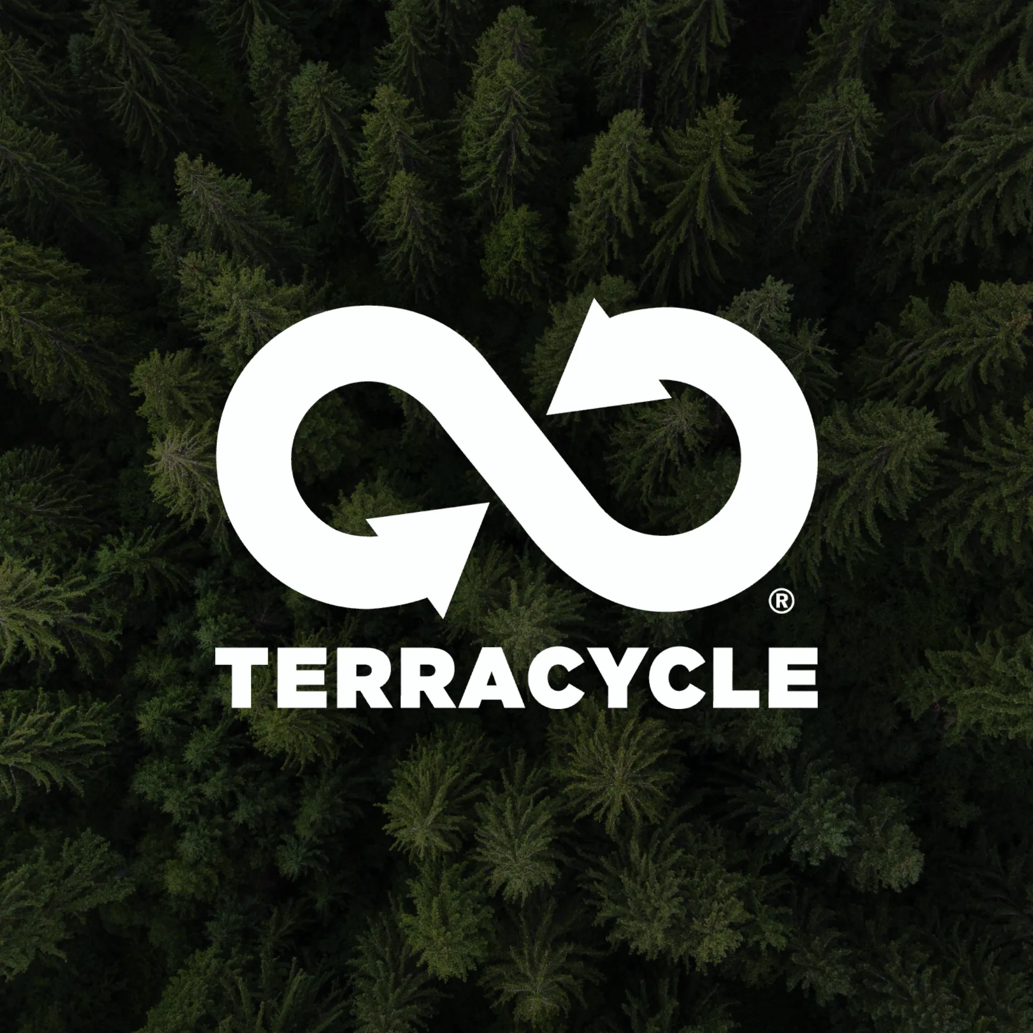 Terracycle® logo with trees in the background. Start recycling your Aspercreme® products today.